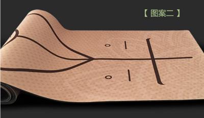 New premium Eco friendly lase carve printing fitness mat custom printed anti slip natural cork rubber yoga mat