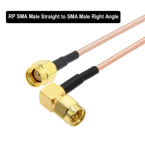 Right Angle SMA Male TO Female Cable RF Antenna Extension RG316 Coaxial Cable