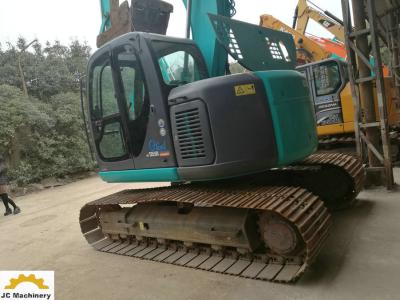 Máquina escavadora de 13 toneladas de Kobelco do tamanho médio, tipo hidráulico usado SK135SR da esteira rolante da máquina escavadora