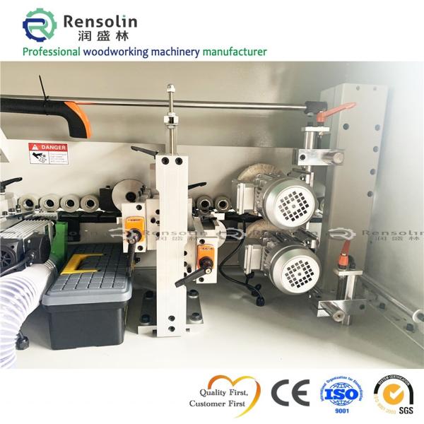 4100*750*1600mm Woodworking PVC Melamine Board Double Trimming Edge Banding Machine