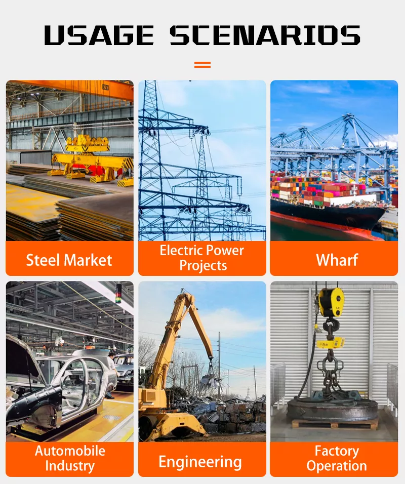 Специализированный цветовой магнитный подъемник для стальных металлолома