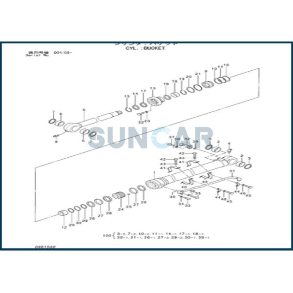 4640108 Bucket Cylinder Repair Seal Kit For HITACHI ZAX330-6 ZX450H