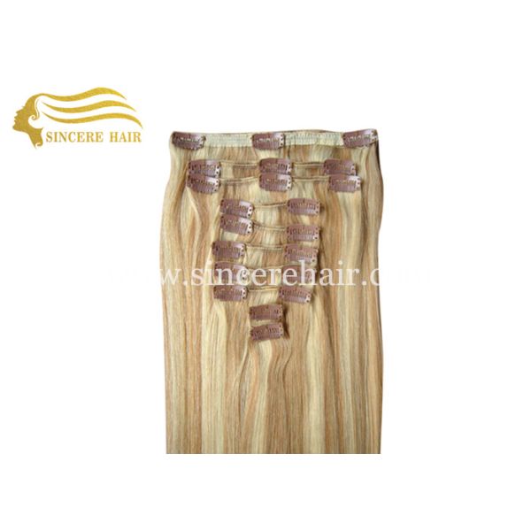 Fashion Hair Products, 60 CM Full Set 10 Pieces of Clip In Remy Human Hair Extensions for Sale