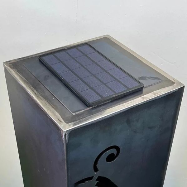 Ip65 Solar Corten Steel Decorative Led Garden Lights Replaceable Led Modules Charging Time 6-8 Hours
