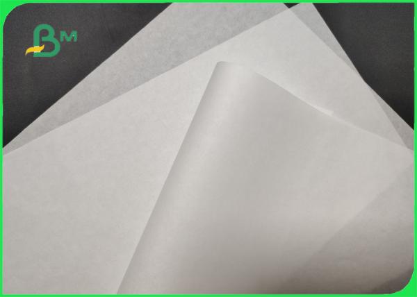 Rolo de papel à prova de graxa branco do produto comestível 35g 38g 787mm para cozer não - tóxico