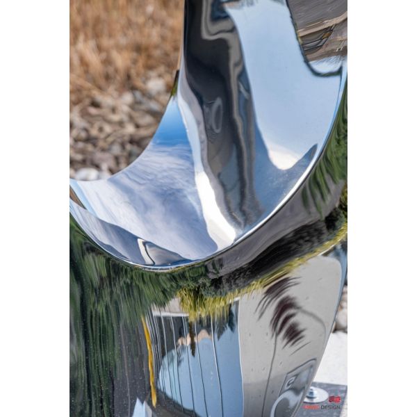 Large Mobius H6 Stainless Steel Sculpture Abstract Outdoor Art for Contemporary Decor