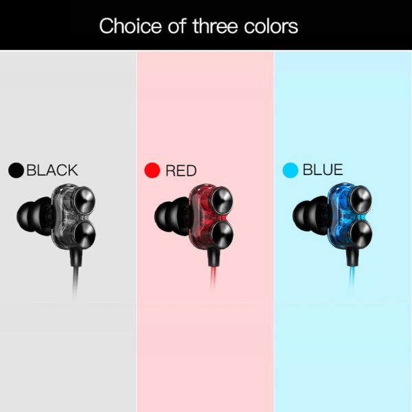 Спорт Earbuds наушников двойного динамического беспроводного шлемофона воротника Neckband наушников Bluetooth наушников хэндс-фри для телефона Bx345