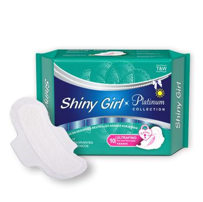 Menstrual Bamboo Sanitary Napkins Pads Day Use Disposable 245mm For Women