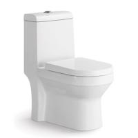 Sifón de miradas alargado piso de baño de una pieza montado
