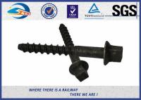 8.8 Grade 45# Oxide Black Railway Sleeper Screws Spike Insert Plastic Dowel