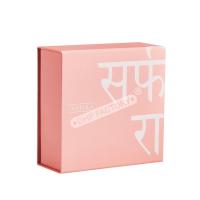 Boîte cadeau rigide magnétique rose pour objets de luxe Taille et conception personnalisées