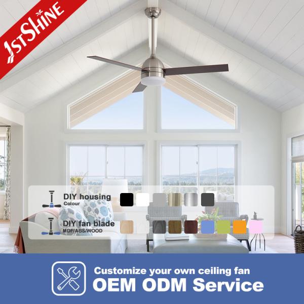 52 Inch AC100% Copper Motor Electric Ceiling Fan with Remote Control and 3 Plywood Blades