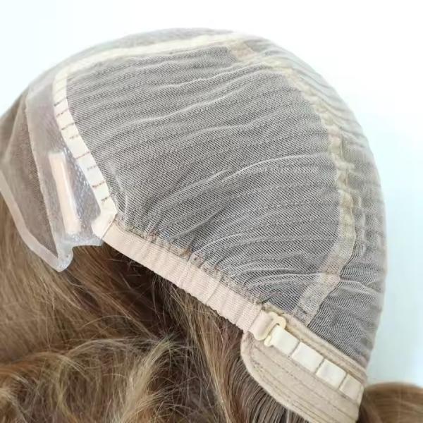 Jewish Wigs Brown Injection Silk Top Kosher Lace Front Jewish Wigs New Glueless Silk Top Human Hair short European Hair Jewish Wig
