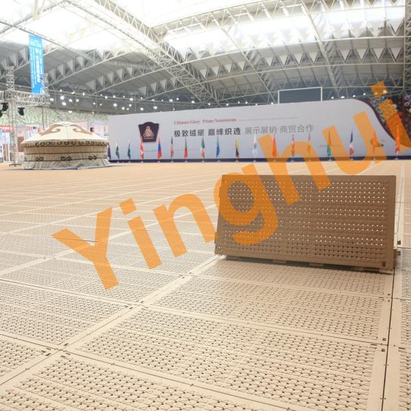 Temporary Recycled PP Interlocking Portable Tent Flooring Field Suppliers Garage Concert Grass Protection Floor