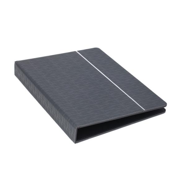 Free sample wholelsa manufacturer dia 225*270mm round shape double layer trash bin hotel leather
