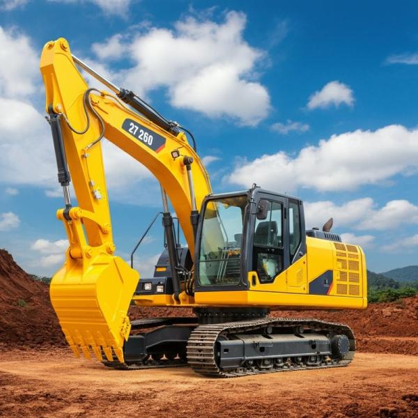 27 toneladas XE270DLL Profundidade máxima de escavação 10955mm Excavadora de rastreador hidráulico