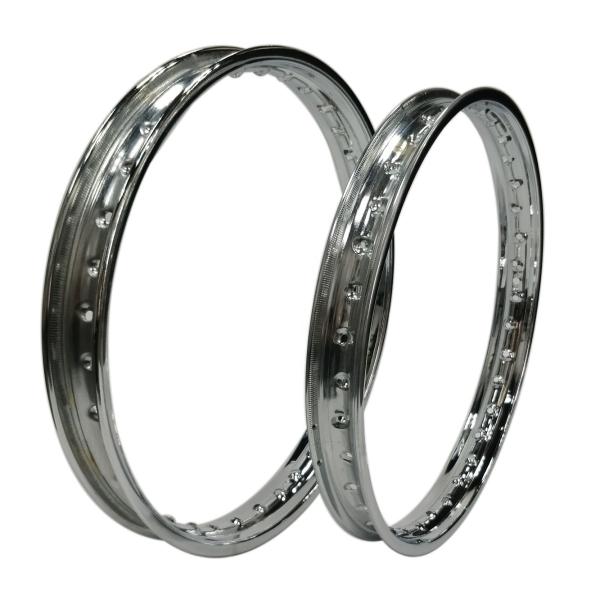 Replace/Repair Purpose Chrome-Plated Motorcycle Steel Rim 1.85x17