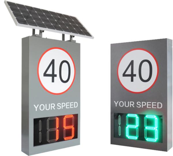 High Brightness LED Trigger Radar Sign Detector for Waterproof Traffic Speed Control