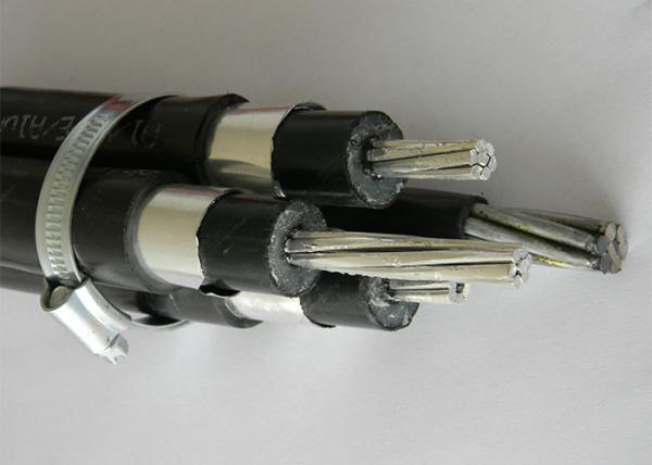 Twisted HT Medium Voltage Power Cables 24kv Longitudinal Aluminum Plastic Tape