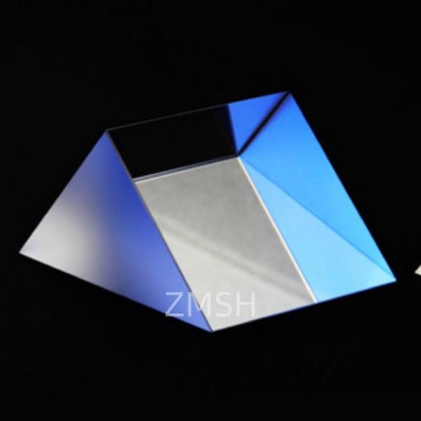 Prismes optiques en quartz fondu pour transmission UV / VIS, angles personnalisés