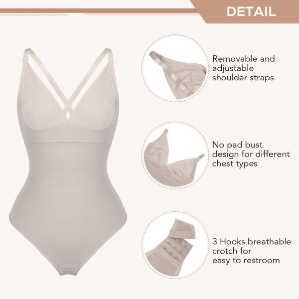 Высокая талия Контроль живота Женщины Формирование тела Похудение Боди костюм Как показано Декорация Нет