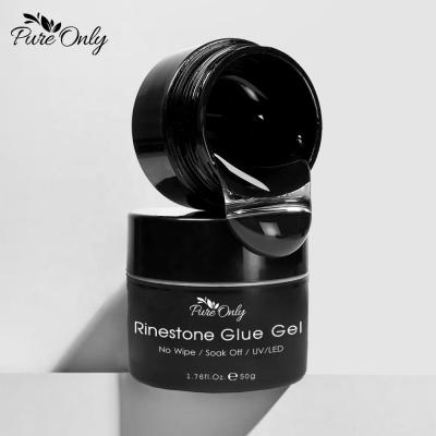 MSDS Pure Only Free Sample 50g Nail Glue Gel Private Label Glue on Nails Artificial Nails With Glue Customers' Logo