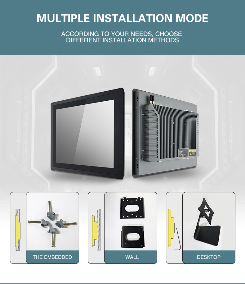 стена 10,4 дюймов 1024x768 установила Fanless промышленный планшет ПК сенсорной панели