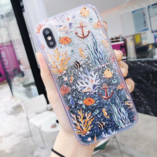 Anti Scratch Designer Cell Phone Cases Liquid Sand For Iphone 12