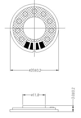 fabricante de Mylar falante DXI20N-A China micro 20mm