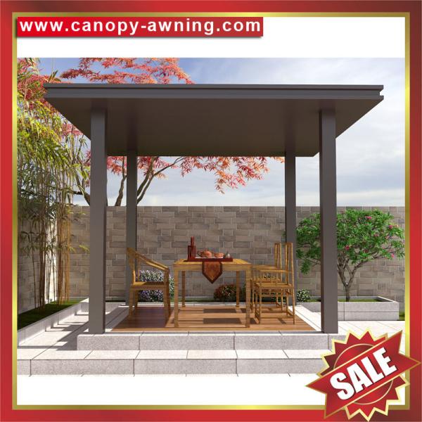 Excellent outdoor garden park Aluminium aluminum alu gazebo pavilion sunshade canopy shelter awning cover kits China
