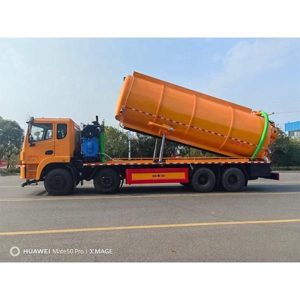 Le camion à aspiration de déchets de nettoyage à haute pression de Dongfeng 10 roues 15000 litres