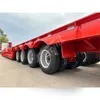 Vehicle Master 4 Line 8 Axles 40 80 100 150 Ton Payload Gooseneck Excavator Transport Lowbed Low Semi Truck Trailer