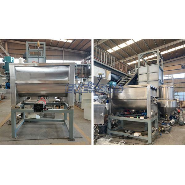 Fully Automatic Electric Heating Sealed Stainless Steel Horizontal Ribbon Mixer