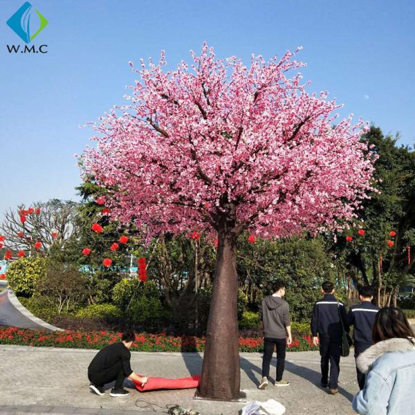 5m Height Indoor Fake Peach Tree , Wedding Flower Tree 5-10 Years Life Time