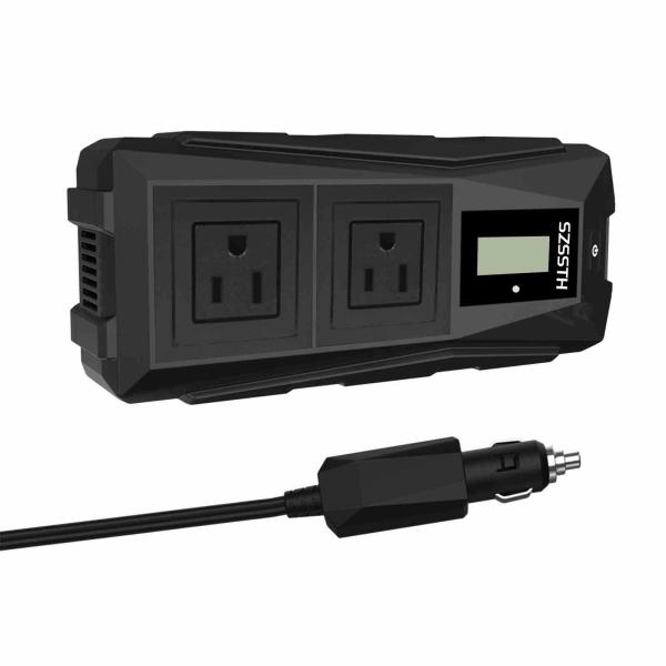 300W 12V Car Power Inverter for Charging Phones, Laptops & Small Devices