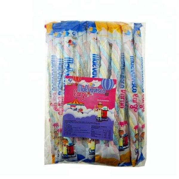 Long Twisted Soft Fruit Flavored Marshmallows 14 G For Convenient Store