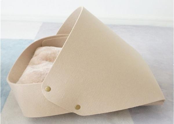 Simple Design Open Type Felt Pet Cave 50*48*33 Cm For Cat Sleeping