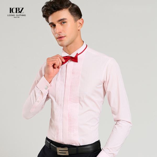 Blusa floral masculina de manga longa camisa de moda com fecho de peito único