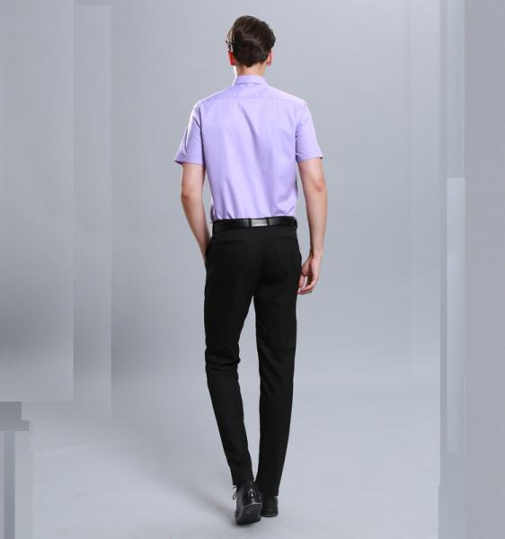 Men Business Dress Shirts Short Sleeve Stylish Anti - Pilling Turn Down Collar