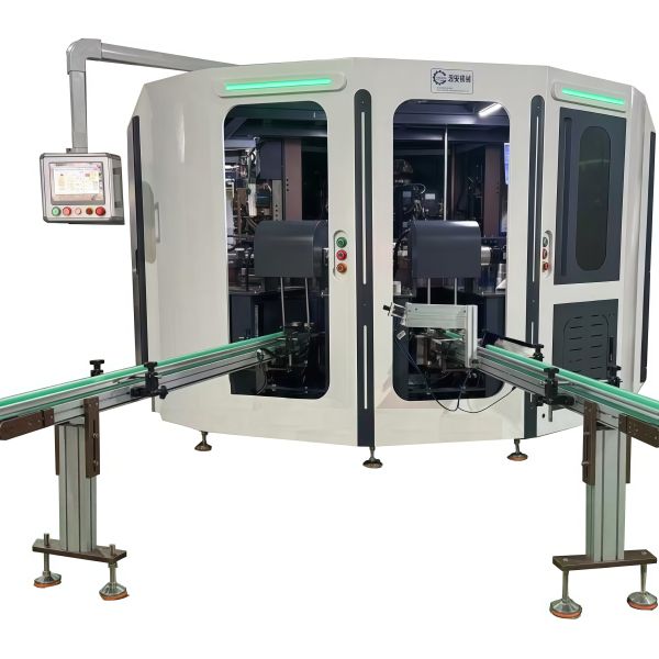 6 Color Bottles Automatic Servo Screen Printing Machine With THK Guide Rails