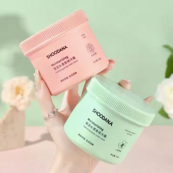 Crema corporal de fragancia duradera de marca privada, hidratante, nutritiva, blanqueadora y aclarante