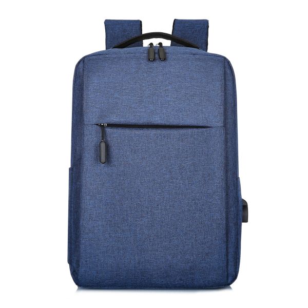 Black Custom Logo Unisex Ergonomics Anti Theft Smart Nylon Laptop Backpacks with USB