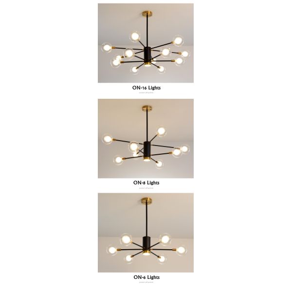 Globe Glass Chandeliers Lights Nordic Spotlight Modern Chandelier Light(WH-MI-242)