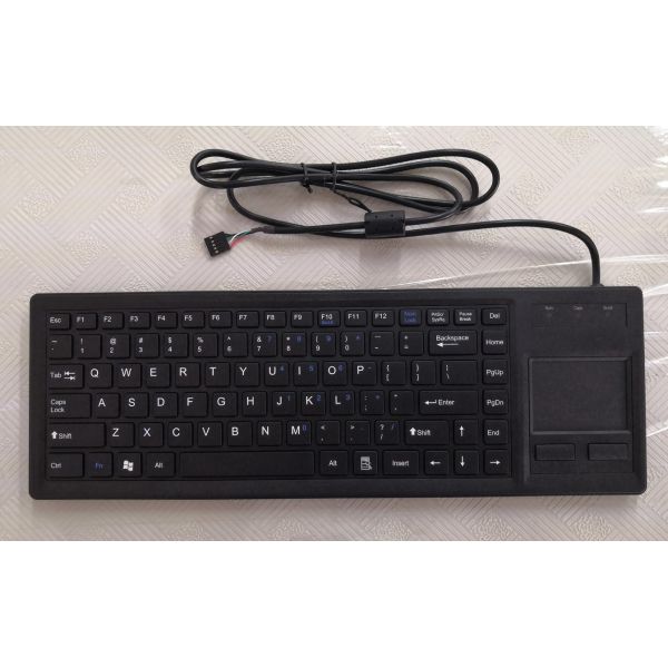 Black ABS Industrial Keyboard Mouse 89 Keys With Dupont USB Scissor Switch