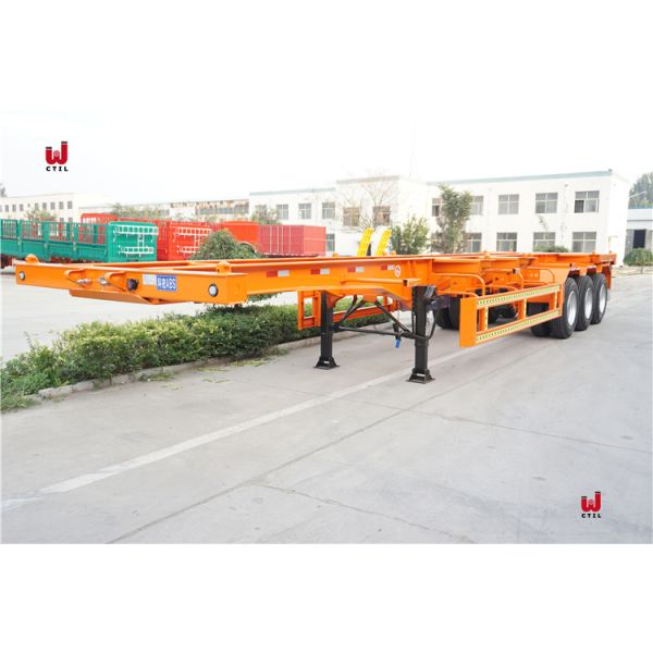 Tri цапфы ISO 40ft тележки трейлер контейнера для перевозок трейлеров 50T Semi