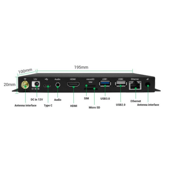 Погуглите андроид 7,1 9,0 коробка медиа-проигрывателя ядра HD 4k Wifi квадрацикла операционной системы для киоска экрана касания