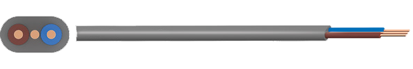 Grey Galvanized Steel Armoured Cable , Domestic Industrial Armoured Flexible Cable