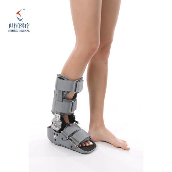 Black/grey color foot brace drop foot with airbag and chuck adjustable ankle foot brace