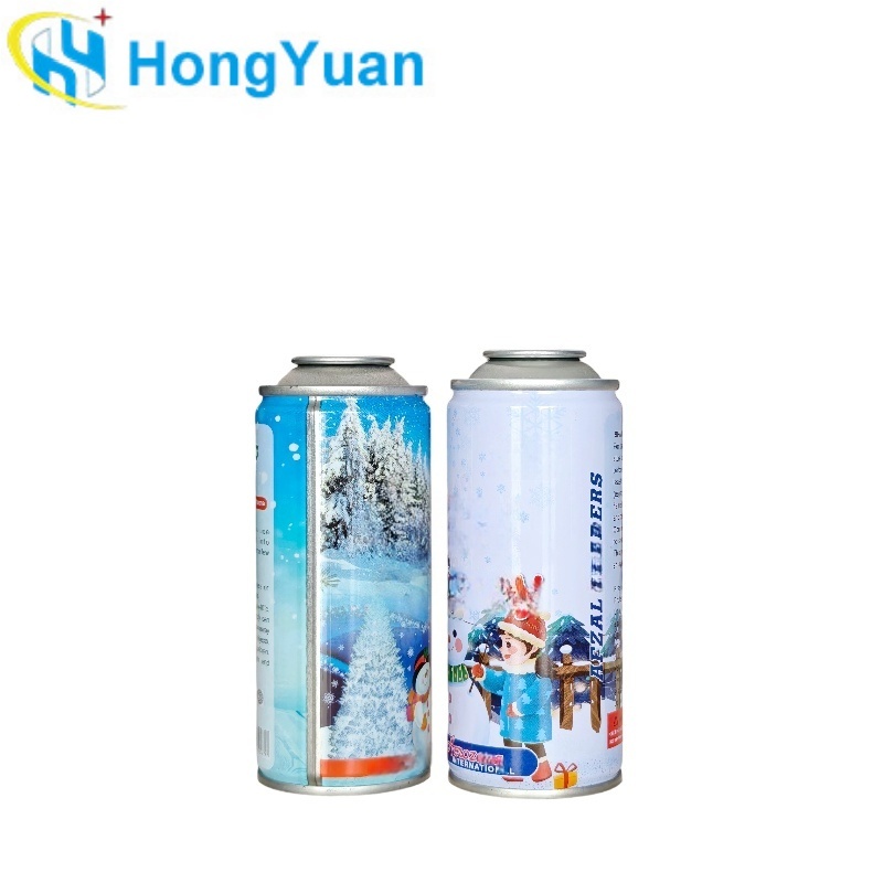 Holiday Fake Snow Spray Packaging | Factory Wholesale Empty Tin Aerosol Cans