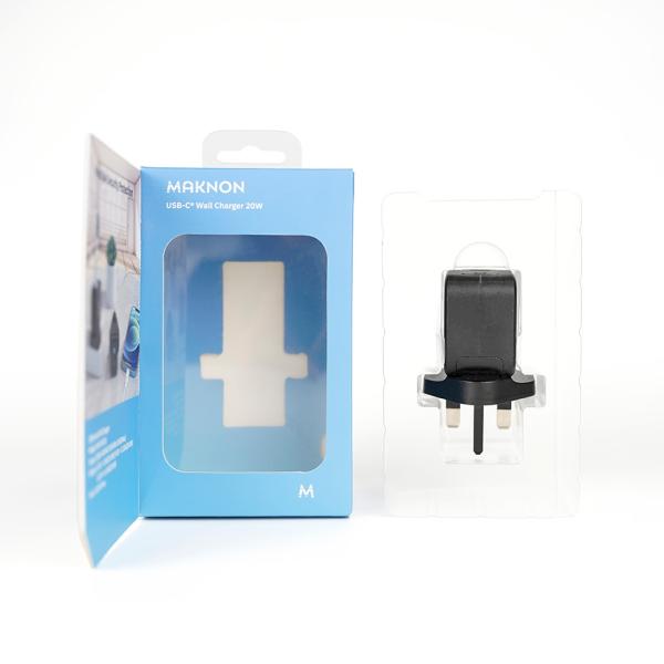 Cajas de productos personalizadas cargadores y adaptadores caja paquete para iPhone caja de cargador rápido embalaje personalizado